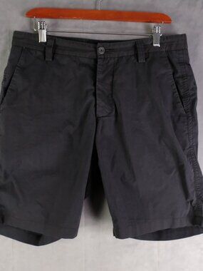 Wings Horns Shorts Mens 32 Black Chino Button Fly Cotton Lightweight Casual